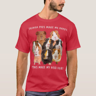 Guinese varkens maken me gelukkig t-shirt