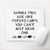 Guinese varkens zijn als aardappelchips... muismat (Met muis)