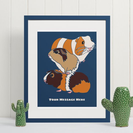 Guinese Varkenshouding Aangepast Poster