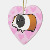 Guinese varkensliefde (glad haar) keramisch ornament (Links)