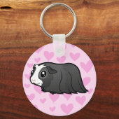 Guinese varkensliefde (lang haar) sleutelhanger (Voorkant)