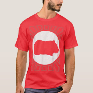 Guinese varkensstapel Retro Style Animal T-shirt