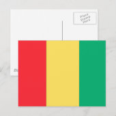 Guinese vlag briefkaart (Voorkant / Achterkant)