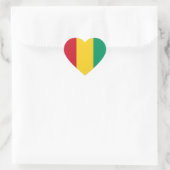 Guinese vlag hart sticker (Tas)