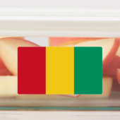 Guinese vlag labels (Aangebracht)