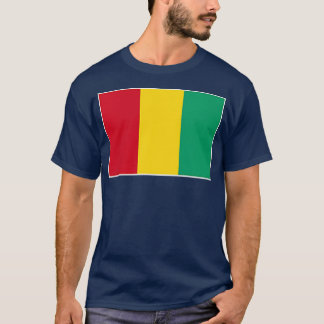 Guinese vlag met Guinese nationale kleuren T-shirt