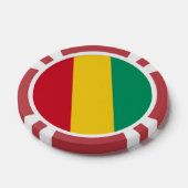 Guinese vlag poker chips (Enkel)