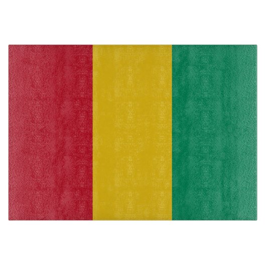 Guinese vlag snijplank (Voorkant)