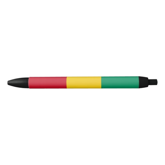 Guinese vlag zwarte inkt pen (Voorkant)