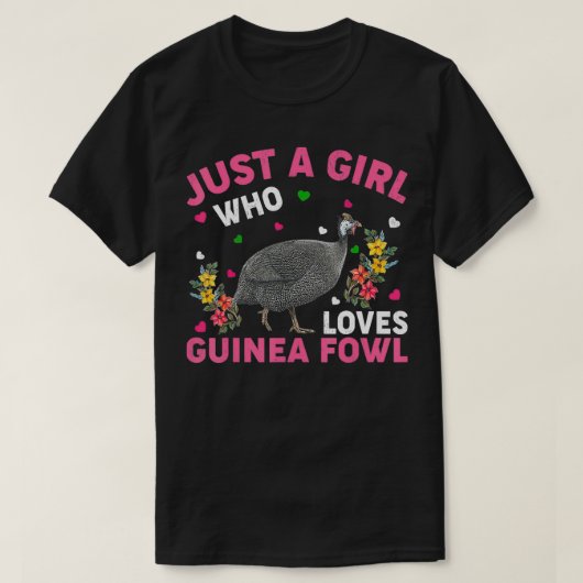 Guinese vogel is gewoon een meisje dat van Guine h T-shirt (Design voorkant)