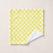 Guingan jaune ensoleillé (Gant de toilette)