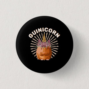 Guinicorn Guinee Pig Unicorn Ronde Button 3,2 Cm