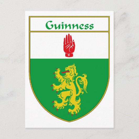 Guinness Coat of Arms/Family Crest Briefkaart (Voorkant)