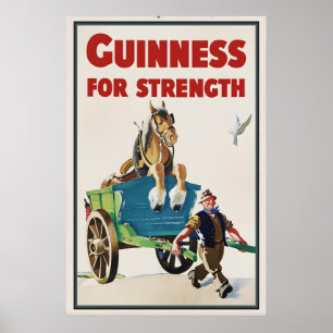 Guinness Paard Poster Print  Vintage John Gilroy