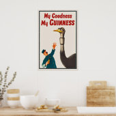 Guinness Struis Poster Print  John Gilroy Vintage (Keuken)