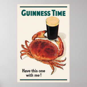 Guinness Time Krab Poster Print John Gilroy Iers