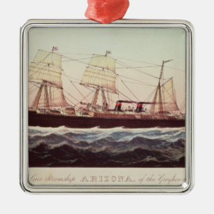 Guion Line Steamship Arizona Metalen Ornament
