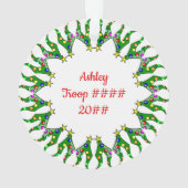 Guirlande d'arbre de cheveux blonds de "brownie" (dos)