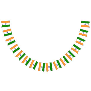 Guirlande de drapeaux indiens