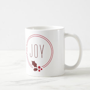 Guirlande de joie et tasse de fête de vacances de