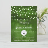 Guirlande de lumières de forêt verte Invitation de (Debout devant)
