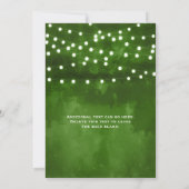 Guirlande de lumières de forêt verte Invitation de (Dos)