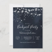 Guirlande de lumières du ciel du soir Invitation à (Devant)