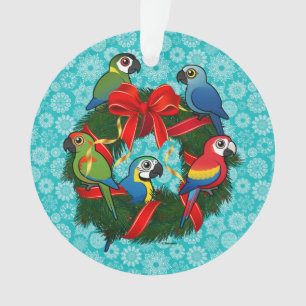 Guirlande de Noël d'aras de Birdorable