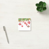 Guirlande de Noël et notes de post-it d'ornements (Bureau)