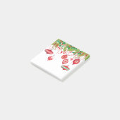 Guirlande de Noël et notes de post-it d'ornements (Incliné)