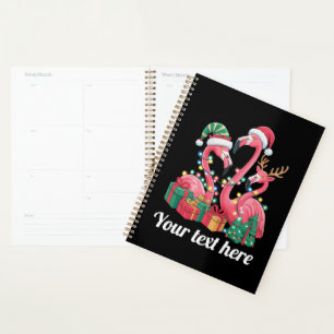 Guirlande de Noël personnalisée Flamingo Palm Chri