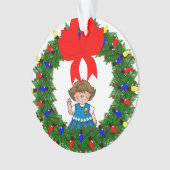 Guirlande de pin de brune de marguerite avec l'arc (devant)