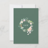 Guirlande de verdure de roses de la forêt RSVP flo (Dos)