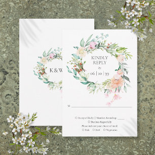 Guirlande de verdure de roses de la forêt RSVP flo