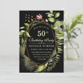 Guirlande florale géométrique Invitation de fête d (Debout devant)