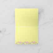 Guirlande florale jaune avec le monogramme (Intérieur)