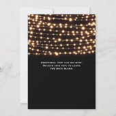 Guirlande Lumineuse Ambre Invitation de Mariage Ru (Dos)