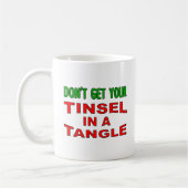 Guirlandes emmêlées Mug drôle (Gauche)