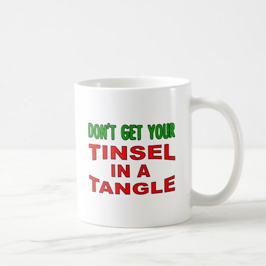 Guirlandes emmêlées Mug drôle (Droite)
