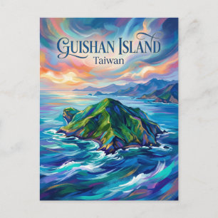 Guishan-eiland Taiwan Briefkaart