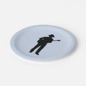 Guitaar Player met Pet Papieren Bordje (Gekanteld)