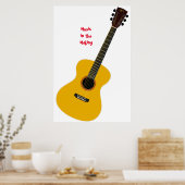 Guitaar Poster (Keuken)