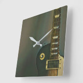 Guitaarcadeaus voor hem vierkante klok (Hoek)