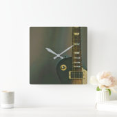 Guitaarcadeaus voor hem vierkante klok (Huis)