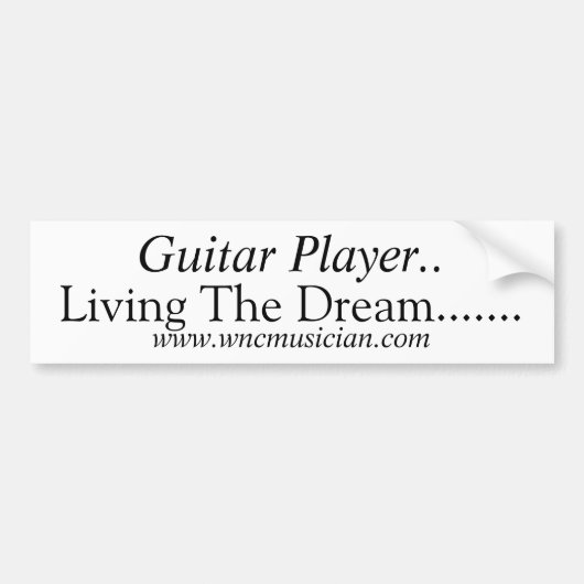 Guitaarspeler sticker (Voorkant)