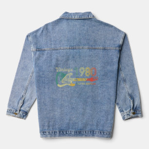 Guitar 42 jaar oude Vintage 1980 Denim Jacket
