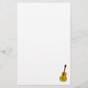 Guitar Abstract Gewoon grafisch Briefpapier