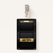 Guitar amp met aangepaste naam  badge (Voorkant met clip)