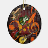 Guitar and Chord 07 Keramisch Ornament (Links)