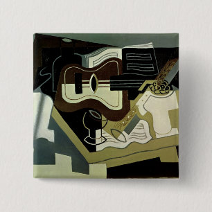 Guitar and Clarinet, 1920 Vierkante Button 5,1 Cm